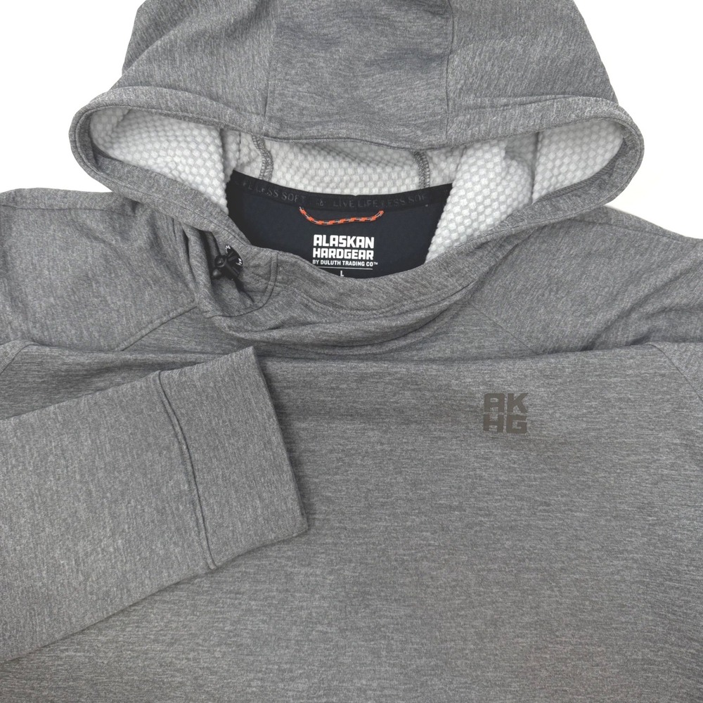 Alaskan Hardgear Duluth Trading Co Waffle Fleece Cowl Hood Pullover Womens Large